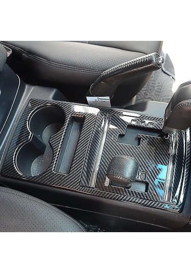 Monyee Mitsubishi Pajero 2007-2019 İçin Abs Karbon Fiber Dokulu Vites Panel Kapağı - Korozyon Ve Çizikten Koruma, Kolay Kurulum