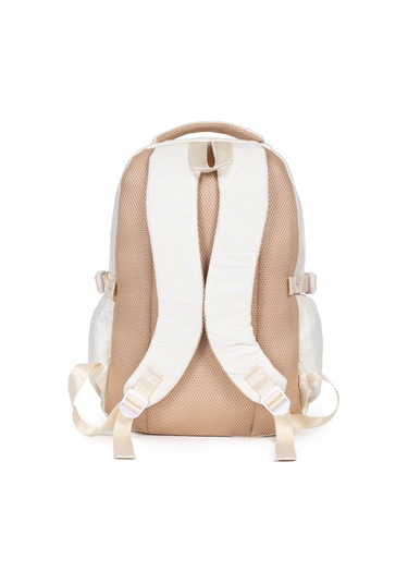 Krinkıl Kumaş, Suya Dayanıklı Ve Çok Gözlü Okul Sırt Çantası - Sarı Sarı