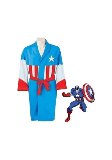 Captain America Banyo Bornozu