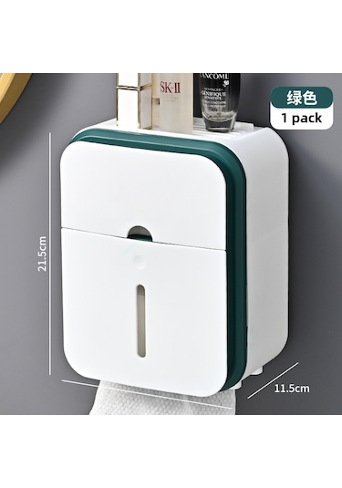 Yunboo Banyo Duvar Tipi Sulama Dayanıklı Bezyazısı Kutusu - Delme Yok Kurulum - Çok Amaçlı Hafıza Rafı Yeşil Diğer