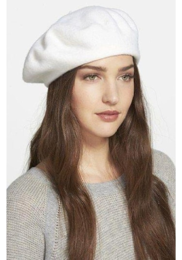 Fransız Ressam Keçe Bere Beyaz