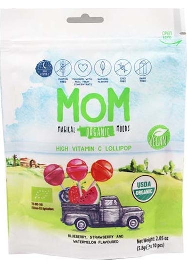 Mom Organik Lolipop 10'lu 1 Paket