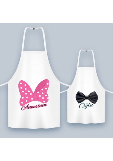 Bk Gift İkili Anne Oğul Mutfak Önlüğü Seti-3, Anneye , Anneler Günü leri
