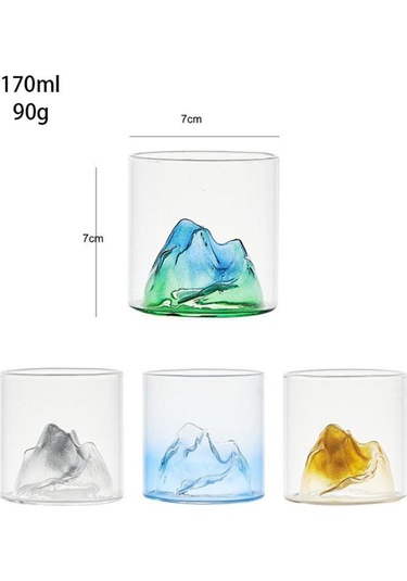 Suntek Magideal Yaratıcı Dağ Tarzı Şarap Cam Çay Dik tepeler