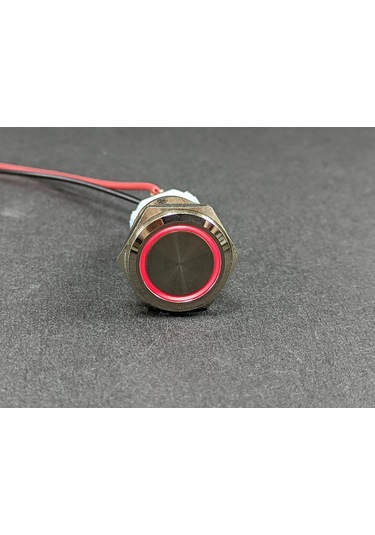 16 Mm Yaylı - Işıklı Buton (Metalik) Yeşil