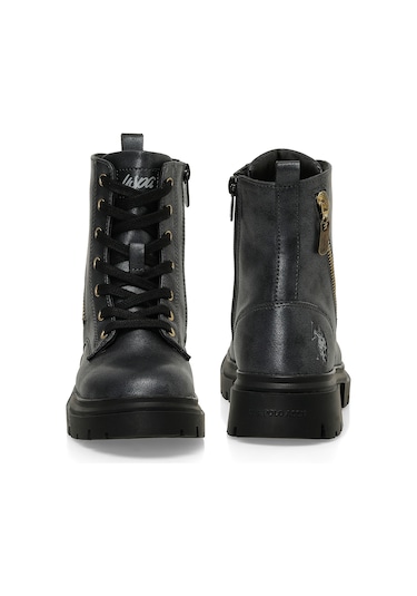 U.s. Polo Assn. Hally 4pr Siyah Kız Çocuk Biker Bot Siyah