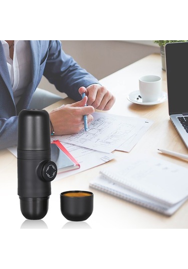 Geeroyoo Manuel Taşınabilir Espresso Makinesi - Ev & Seyahat İçin Mini Kahve Ekipmanı
