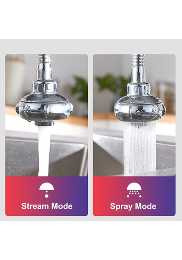 Padalink Uzun Tip Fıskiyeli 360 Derece Döner, İki Modlu Su Tasarruflu Ve Sprey Önleyici Lavabo Başlığı Diğer