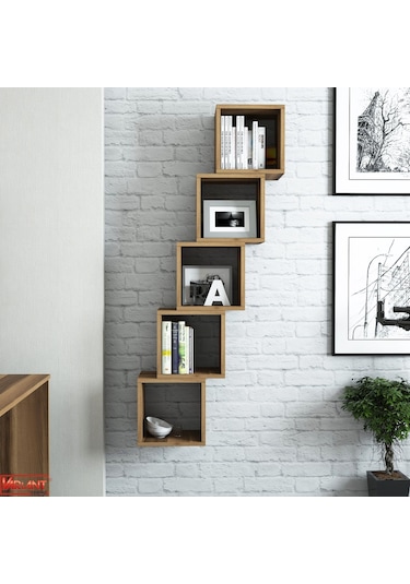 Variant Variant Box Duvar Rafı - Ceviz