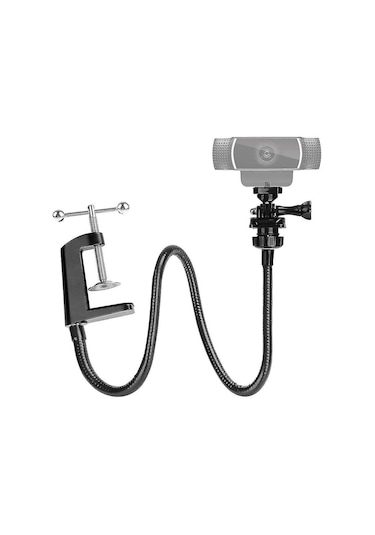 Springsun Brio 4k, C920, C922, C930 Serisi Web Kameraları İçin 360 Açı Ayarlı, 5.2cm Maksimum Kalınlığa Uygun Masa Tutucu Kamera Stantı