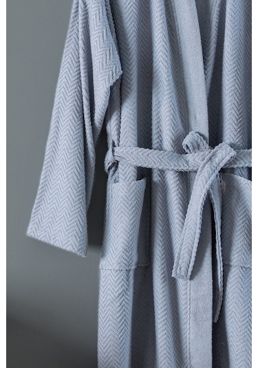 Nicola Kimono %100 Pamuk Erkek Bornoz - Mavi 8682116238229 Mavi