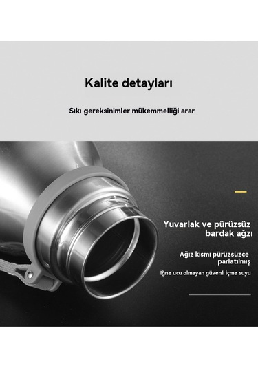 9 Paslanmaz Çelik Termos Bardak Sarı