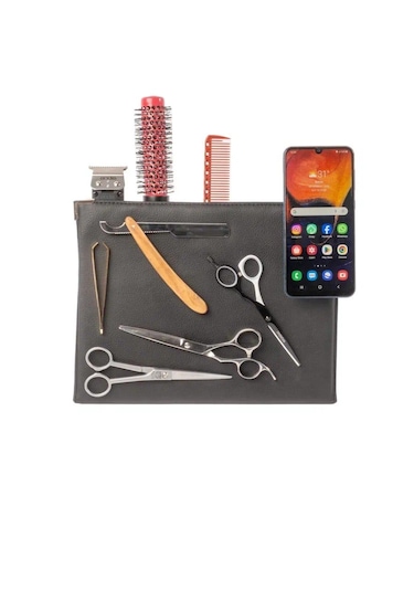 Kuaför Berber Mıknatıslı Telefon Ve Makas Tutucu