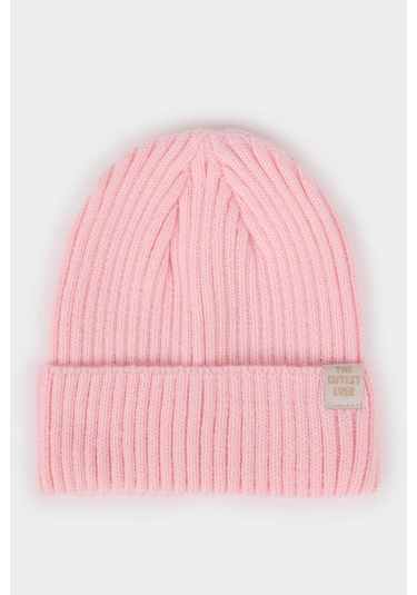 Defacto Kız Bebek Triko Bere E9999a525wnpn114 Pembe