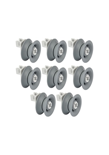 Bosch Uyumlu Bulaşık Makinesi Sepet Tekerleği Üst Teker 8 Adet - 258264233