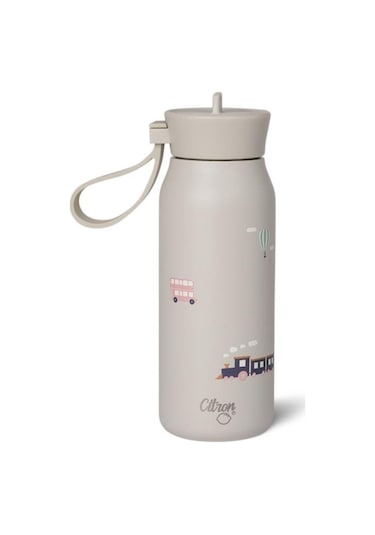 Citron 3 Katmanlı Paslanmaz Çelik Termos Seti 250 Ml - Vehicles Bej