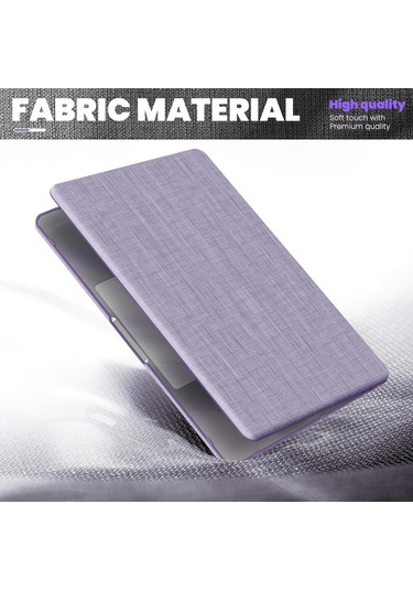 Macbook Uyumlu Pro 13inç A2159 A1989 A1706 A1708 Kılıf Nubuk Üçgen Standlı Havalandırmalı Kapak 2019/2016 Lila