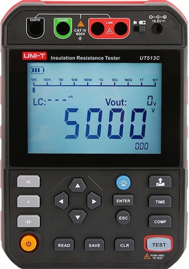 Uni-t Ut513c 5kv Yüksek Voltaj İzolasyon Meğeri -yalıtım Direnci Test Cihazı