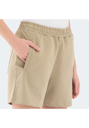 Slazenger RAMLAH I Kadın Cepli Bej Şort