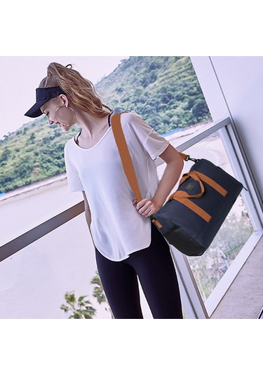 Sones Büyük Kapasiteli Kuru Ve Islak Ayırma Su Geçirmez Spor Çantası Elde Taşınabilir Günlük Yoga Çantası, Renk: 9920 Mavi