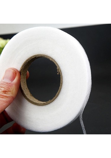 64 Metre Siyah Beyaz Çift Taraflı Tela Yapışkanlı Kumaş Elbise Ütü Hem Bant Tela Web Dıy Dikiş Aksesuarları Lxy 1.2