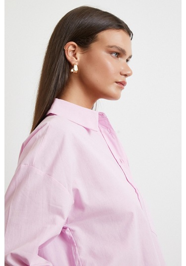 Must Have Poplin Gömlek Pembe Pembe