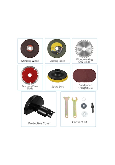 Lemestar 22 Parçalı Çok Amaçlı Elektrikli Matkap Dönüşüm Seti - Kesme, Taşlama Ve Parlatma İçin