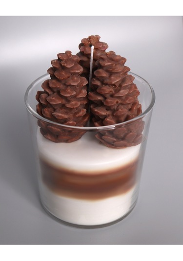 Dekoratif Kokulu Mum Kozalak Kozalak Mum