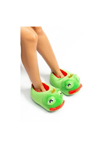 Twigy Frog Unisex Hayvanlı Panduf Yeşil 36/41 CC0550 Yeşil