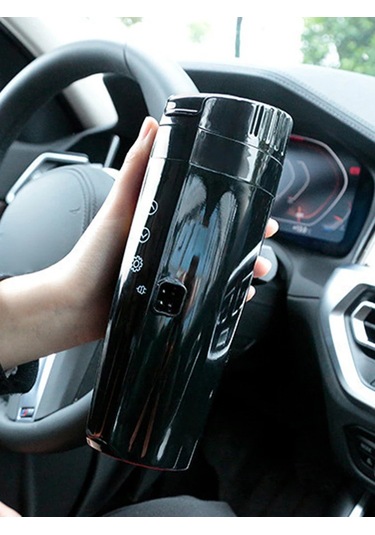 12v-24v Araba Isıtma Fincan Dijital Lcd Ekran Araba İsıtmalı Diğer