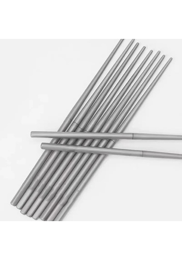 Katlanabilir, Hafif, Taşınabilir Yemek Çubukları Gri