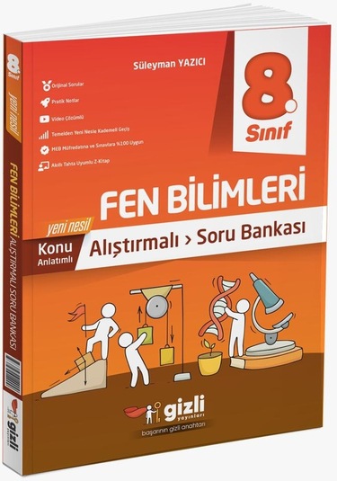 8. Sınıf LGS Fen Bilimleri Konu Anlatımlı Soru Bankası- Gizli Yayınları