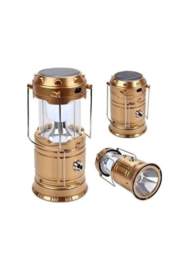 Atabayonline Güneş Enerjili Çok Fonksiyonlu Kamp Feneri Kamp Mavi