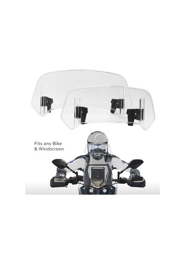 Gajeena "yüksek Ayarlanabilir Rüzgar Koruma Ekranı - Motosiklet İçin Abs Malzeme, Evrensel Uyumlu"