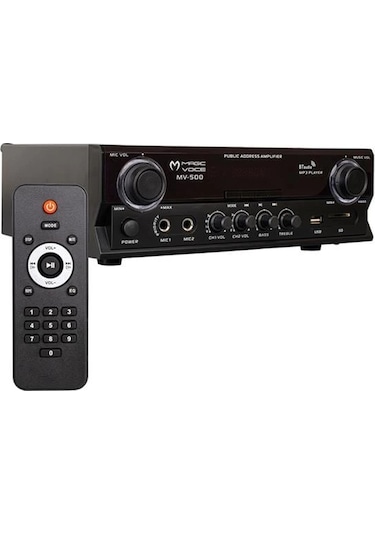 Magicvoice Mv-500 100 Watt Usb-sd-bluetooth 2 Bölgeli Hat Trafolu Ses Mixer