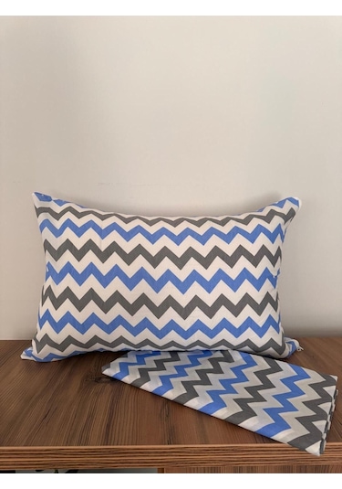 Üntaş Tek Lastiksiz Çarşaf Ve 1 Adet Yastik Kilifi Mavgri