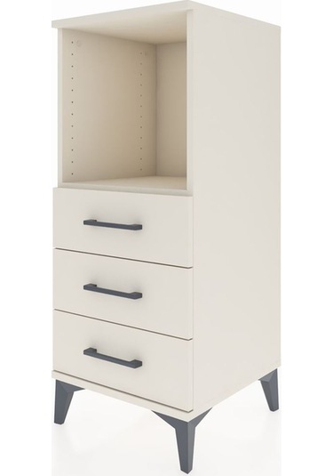 Hyperion Komodin Tek Raflı 3 Çekmeceli 44x44x106 Aytaşı-aytaşı Aytaşı