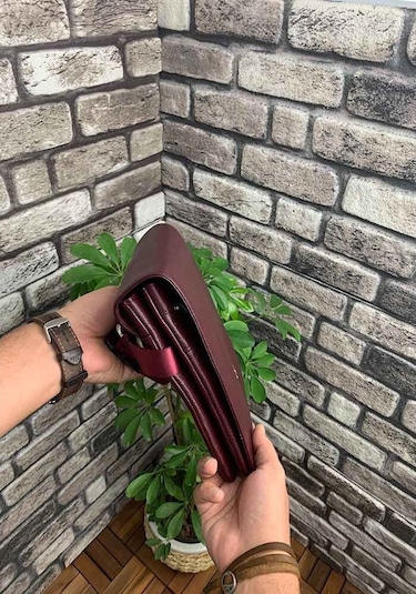 Guard Bordo Deri Omuz Askılı Unisex Çanta Çok Renkli