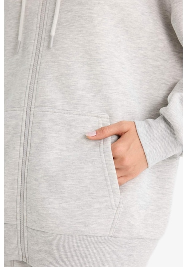 Defacto Oversize Geniş Kalıp Kapüşonlu Fermuarlı Sweatshirt V4233az25wngr256 Gri Defacto Oversize Geniş Kalıp Kapüşonlu Fermuarlı Sweatshirt V4233az25wngr256 Gri