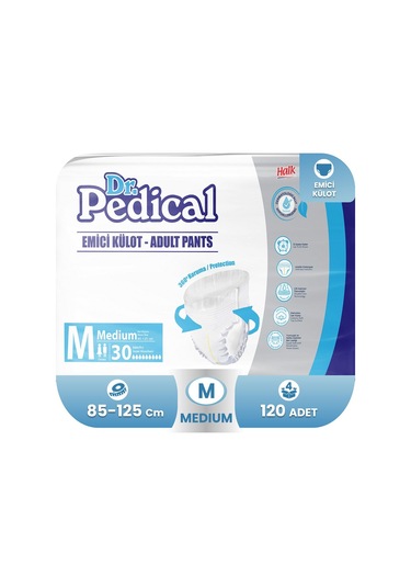 Dr.pedical Emici Külot Hasta Bezi M-medium Beden 120 Adet M