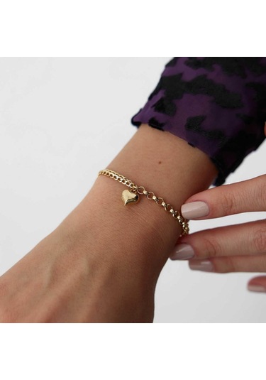 By Golden House Kalpli Doç Künye Bileklik