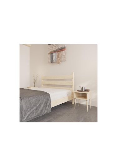 Natura Model Doğal Çam Ahşap Karyola-25 90 x 190