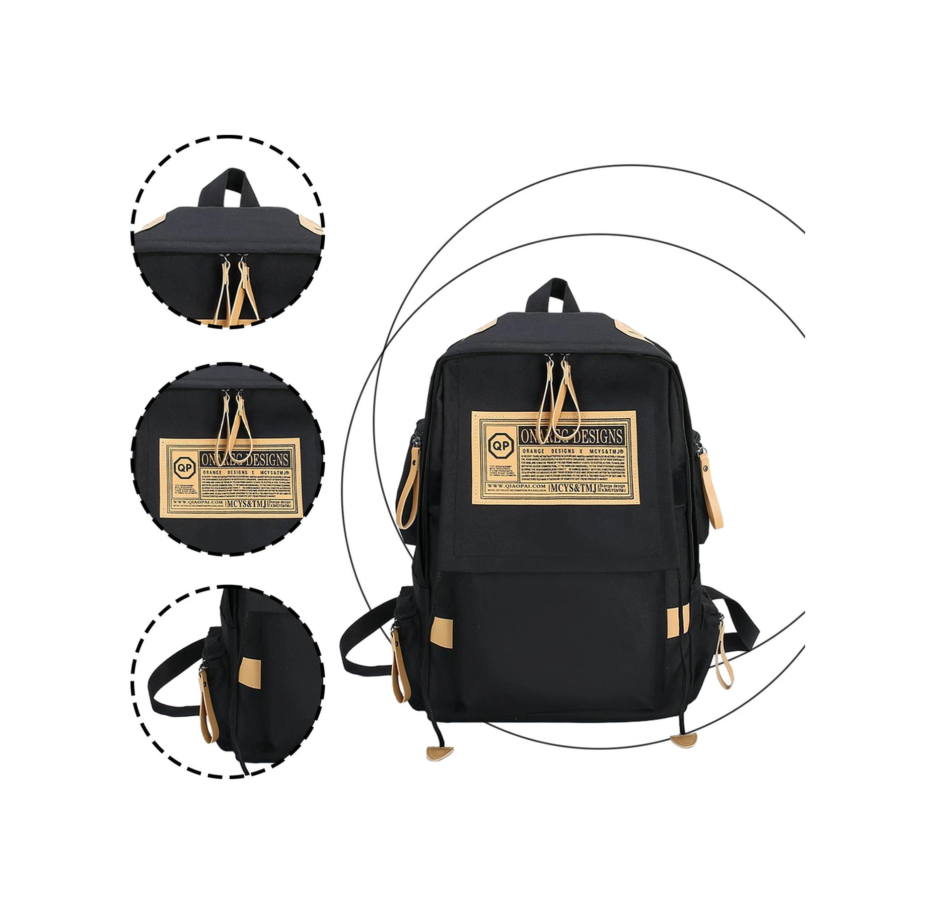 Yuntech01 Erkek Spor Outdoor Sırt Çantası 2022 Yeni Model Büyük Kapasiteli Oxford Kumaşı Siyah Çok Renkli