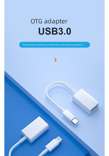 Mini Siyah Lightning Usb Otg Adaptör Kablo Um34826-4 Yurt Dışından