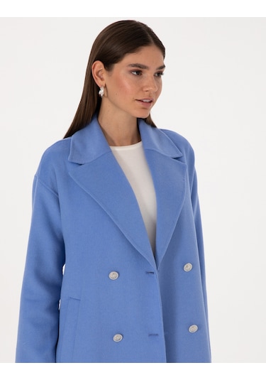 Pierre Cardin Kadın Mavi Kaban 50308929-vr036 Mavi