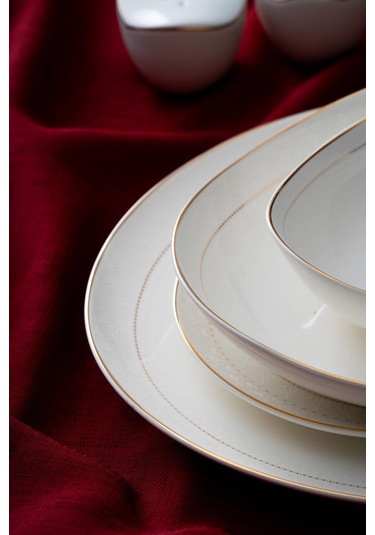 Alexa 6 Kişilik 29 Parça Porselen Yemek Takımı Beyaz