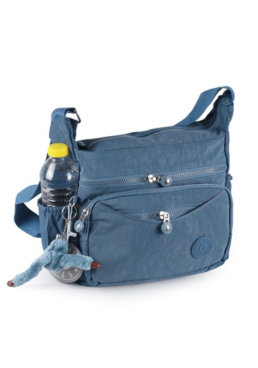 Krinkıl Çok Gözlü Çapraz Kol Omuz Postacı Çantası Mavi 116e Mavi
