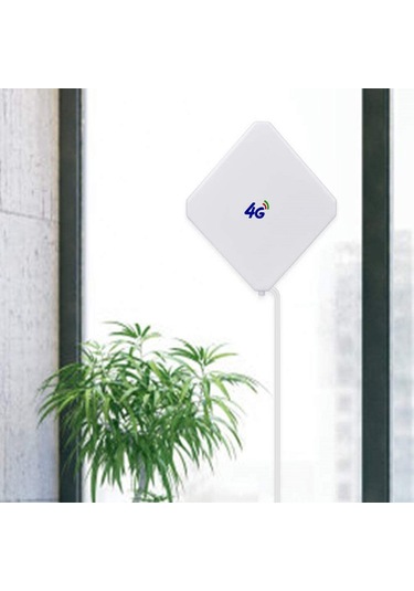 Reedark Ts9 Bağlantılı 35dbi Yüksek Kazançlı 4g İç Mekan Anteni, 2 Metre Rg174 Bakır Kablolu Sinyal Güçlendirici