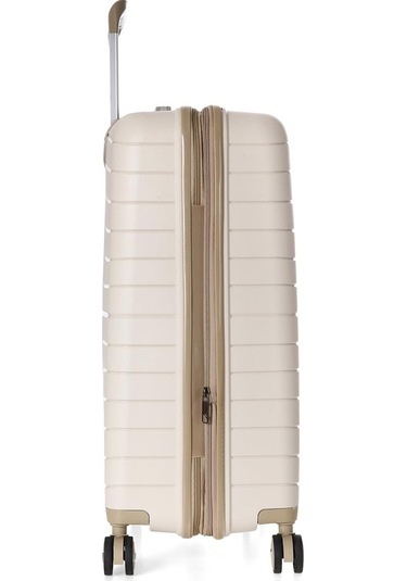 Ççs 5242 Polipropilen Körüklü Orta Boy Valiz-beyaz Beyaz