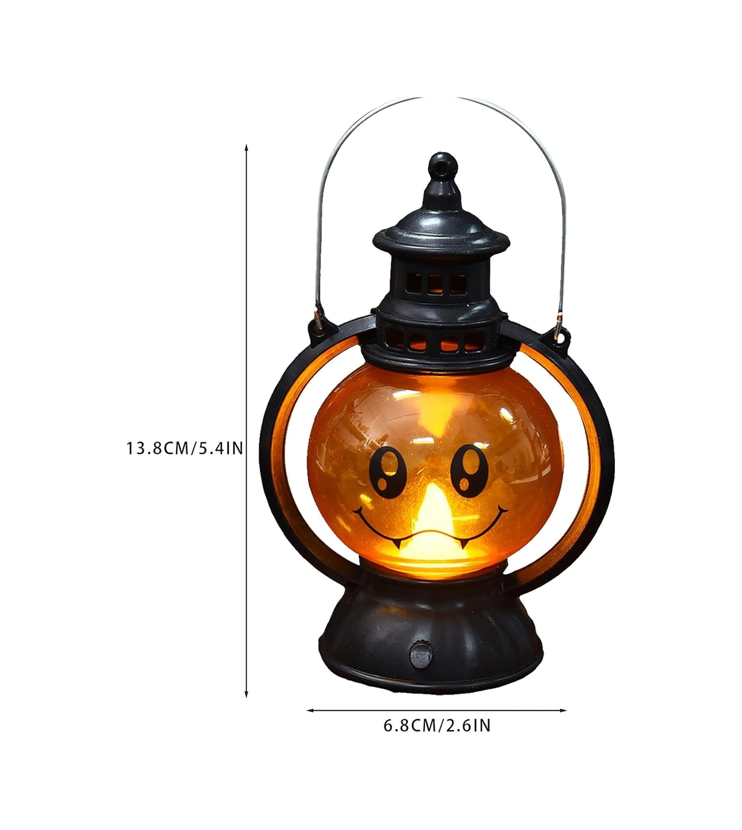 Vintage Led Jack-o'-lantern - Taşınabilir Jack-o'-lantern Balkabağı Lambası - Elektronik Işık Feneri, Jack-o'-lantern Kafatası Dekorasyonu Diğer